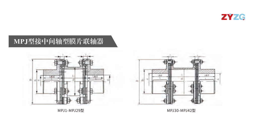 MPJ型接中间轴型膜片PROUMB官方网址进入